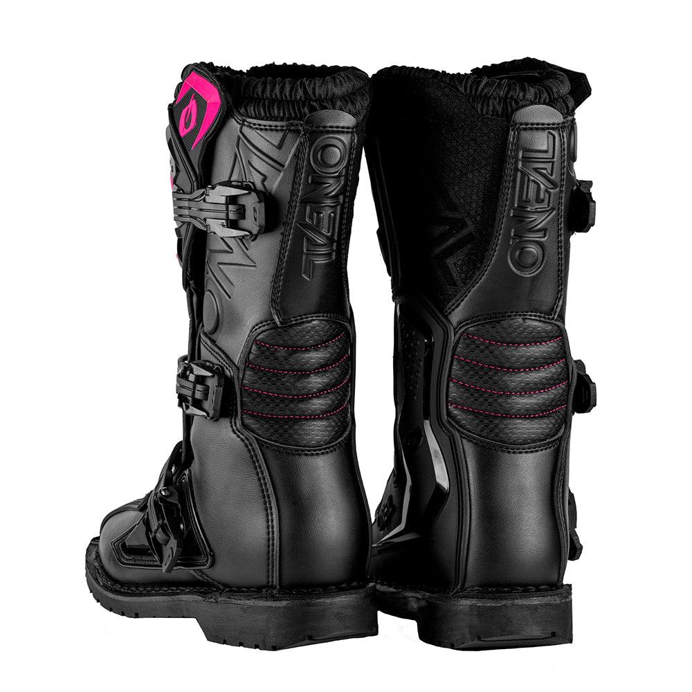 ONEAL RIDER PRO 2021 BOOTS - BLACK/PINK CASSONS PTY LTD sold by Cully's Yamaha