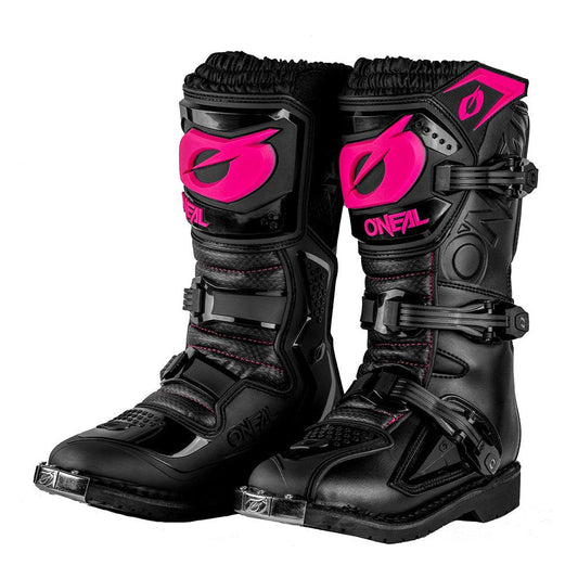ONEAL RIDER PRO KIDS 2021 BOOTS - BLACK/PINK CASSONS PTY LTD sold by Cully's Yamaha