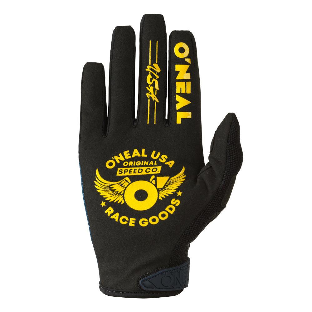 ONEAL MAYHEM BULLET 2022 GLOVES - BLUE/YELLOW CASSONS PTY LTD sold by Cully's Yamaha
