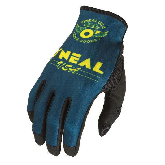 ONEAL MAYHEM BULLET 2022 GLOVES - BLUE/YELLOW CASSONS PTY LTD sold by Cully's Yamaha