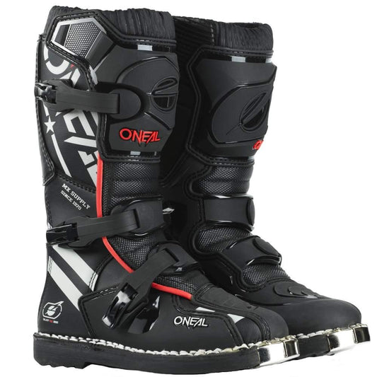 ONEAL ELEMENT YOUTH 2022 BOOTS - SQUADRON BLACK/GREY CASSONS PTY LTD sold by Cully's Yamaha