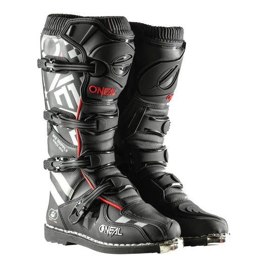 ONEAL ELEMENT SQUADRON 2022 BOOTS - BLACK/GREY CASSONS PTY LTD sold by Cully's Yamaha