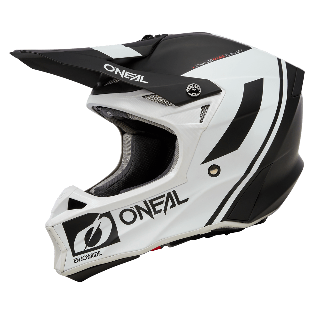 ONEAL 2023 10 SERIES FLOW HELMET - BLACK/WHITE CASSONS PTY LTD sold by Cully's Yamaha