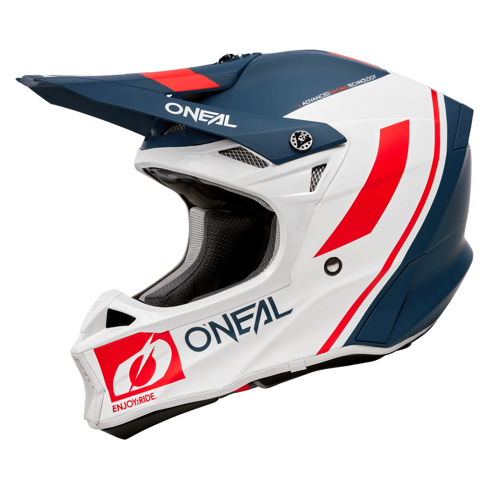 ONEAL 2023 10 SERIES FLOW HELMET - BLUE/WHITE/RED CASSONS PTY LTD sold by Cully's Yamaha