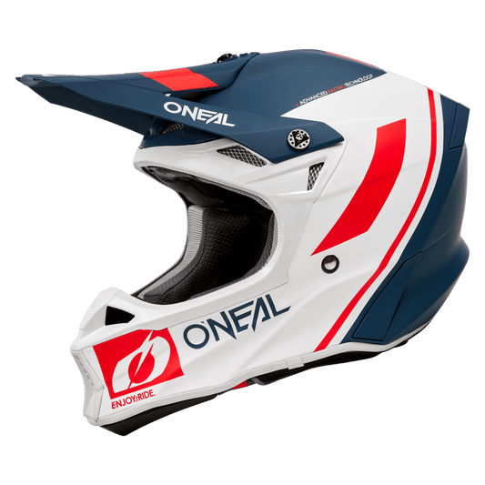 ONEAL 2023 10 SERIES FLOW HELMET - BLUE/WHITE/RED CASSONS PTY LTD sold by Cully's Yamaha