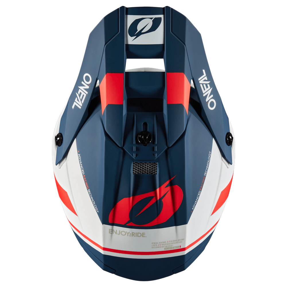 ONEAL 2023 10 SERIES FLOW HELMET - BLUE/WHITE/RED CASSONS PTY LTD sold by Cully's Yamaha