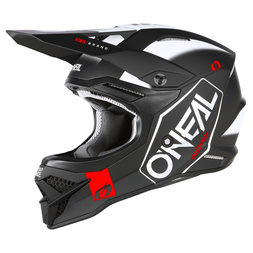 ONEAL 2023 3 SERIES HEXX HELMET - BLACK/WHITE CASSONS PTY LTD sold by Cully's Yamaha