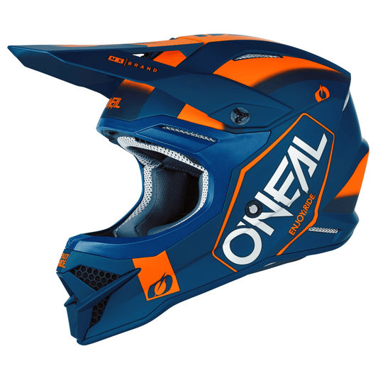 ONEAL 2023 3 SERIES HEXX HELMET - BLUE/ORANGE CASSONS PTY LTD sold by Cully's Yamaha