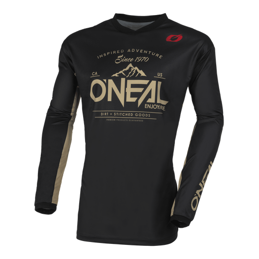 ONEAL 2023 ELEMENT DIRT JERSEY - BLACK/SAND CASSONS PTY LTD sold by Cully's Yamaha