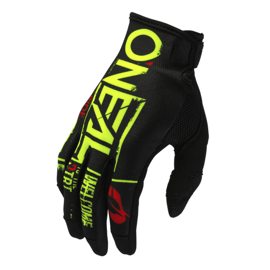 ONEAL 2023 YOUTH MAYHEM ATTACK GLOVES - BLACK/NEON YELLOW CASSONS PTY LTD sold by Cully's Yamaha