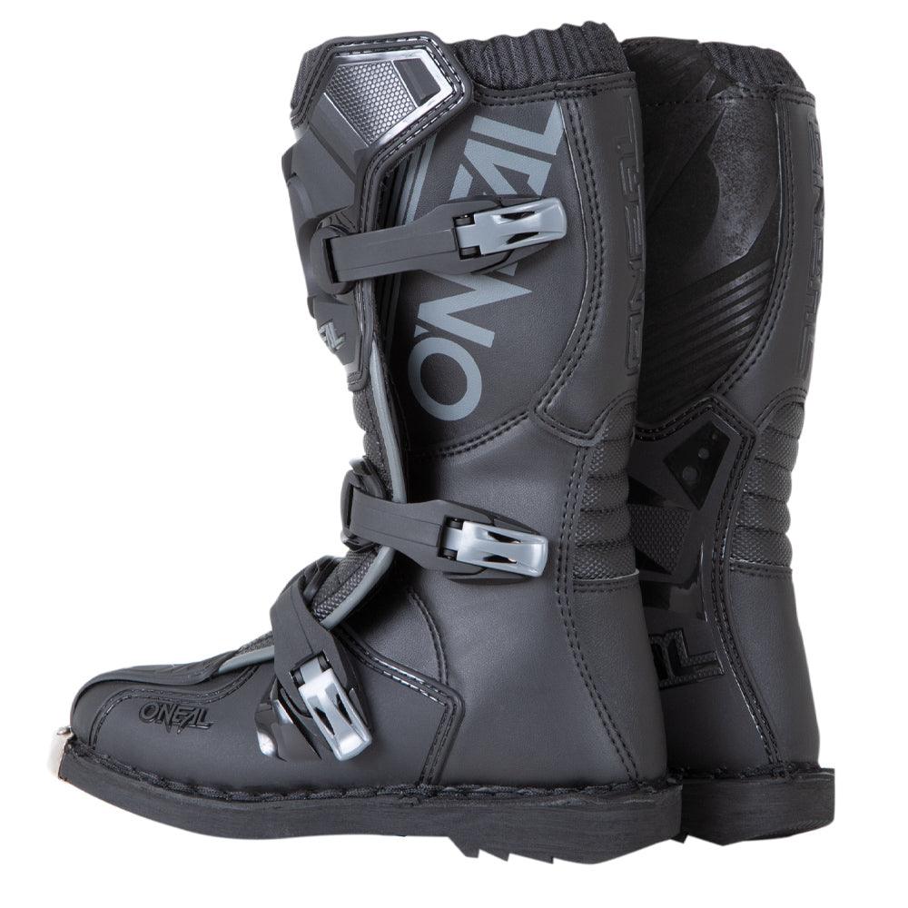 ONEAL ELEMENT YOUTH BOOTS - BLACK CASSONS PTY LTD sold by Cully's Yamaha