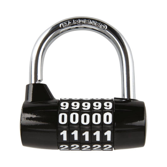 Oxford 5-Digit Combination Padlock - Black