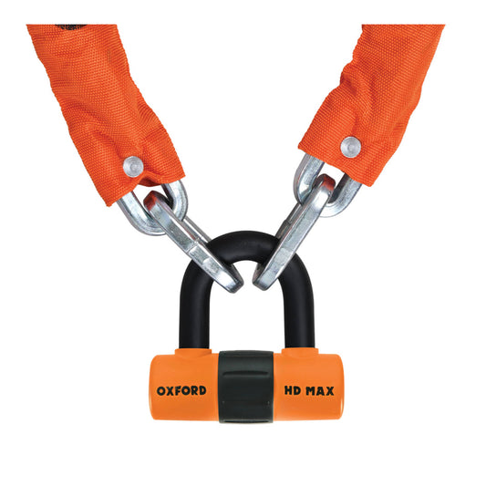 Oxford HD Chain Lock 1.5metre - Orange