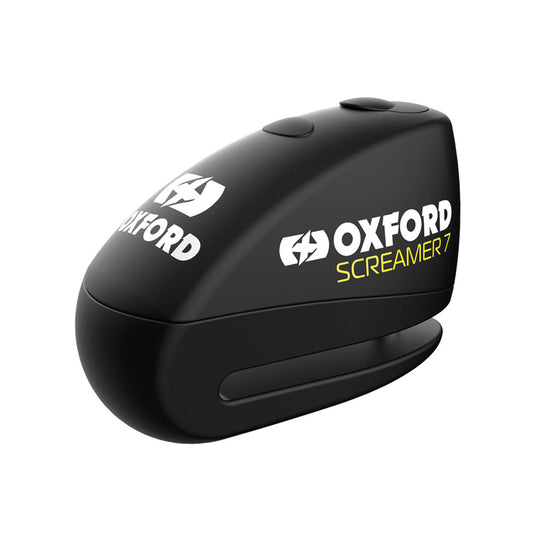 Oxford Screamer 7 Alarm Disc Lock - Black / Black