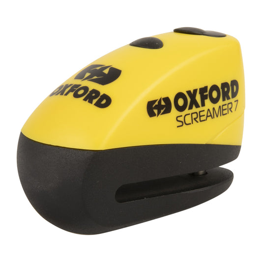 Oxford Screamer 100db Alarm Disc Lock - Yelow / Black