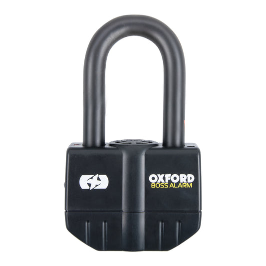 Oxford Boss Alarm 16mm Padlock - Black (Unpackaged)