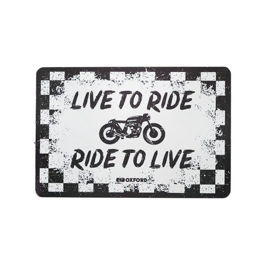 Oxford Garage Metal Sign: \"Ride\"