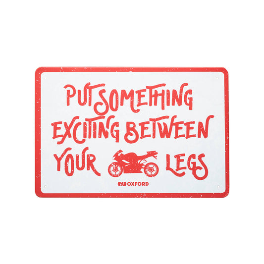 Oxford Garage Metal Sign: \"Exciting\"