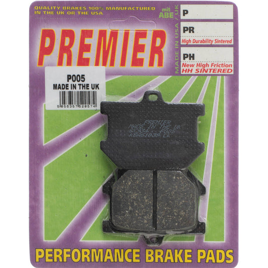 Premier Brake Pads - P Organic Standard