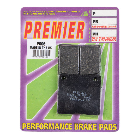Premier Brake Pads - P Organic Standard