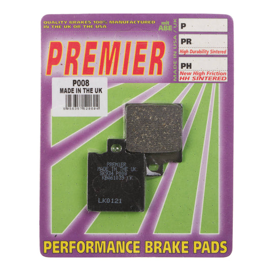 Premier Brake Pads - P Organic Standard