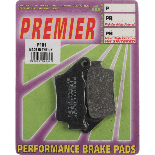 Premier Brake Pads - P Organic Standard
