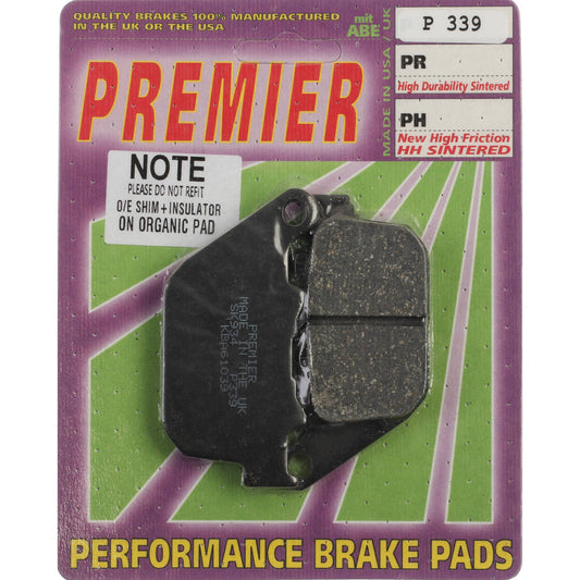 Premier Brake Pads - P Organic Standard