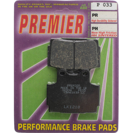 Premier Brake Pads - P Organic Standard