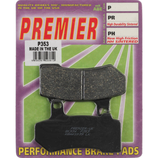 Premier Brake Pads - P Organic Standard