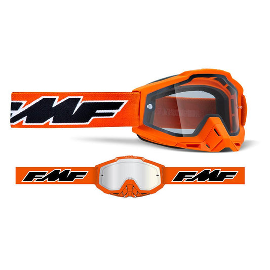 FMF POWERBOMB ENDURO GOGGLE - ROCKET ORANGE DUAL PANE CLEAR MCLEOD ACCESSORIES (P) sold by Cully's Yamaha