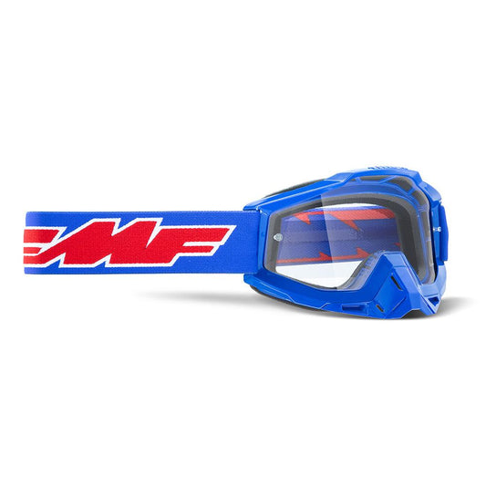 FMF POWERBOMB GOGGLE - ROCKET BLUE (CLEAR) MCLEOD ACCESSORIES (P) sold by Cully's Yamaha