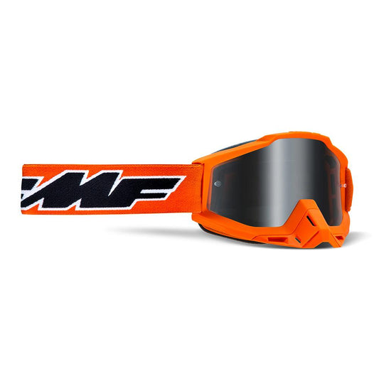 FMF POWERBOMB GOGGLE - ROCKET ORANGE (MIRROR SILVER) MCLEOD ACCESSORIES (P) sold by Cully's Yamaha