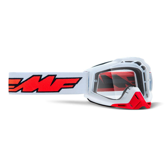 FMF POWERBOMB GOGGLE - ROCKET WHITE (CLEAR) MCLEOD ACCESSORIES (P) sold by Cully's Yamaha