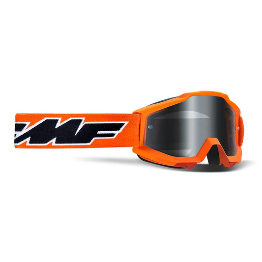 FMF POWERBOMB YOUTH GOGGLE - ROCKET ORANGE (MIRROR SILVER) MCLEOD ACCESSORIES (P) sold by Cully's Yamaha