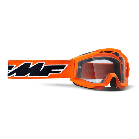 FMF POWERBOMB YOUTH GOGGLE - ROCKET ORANGE (CLEAR) MCLEOD ACCESSORIES (P) sold by Cully's Yamaha