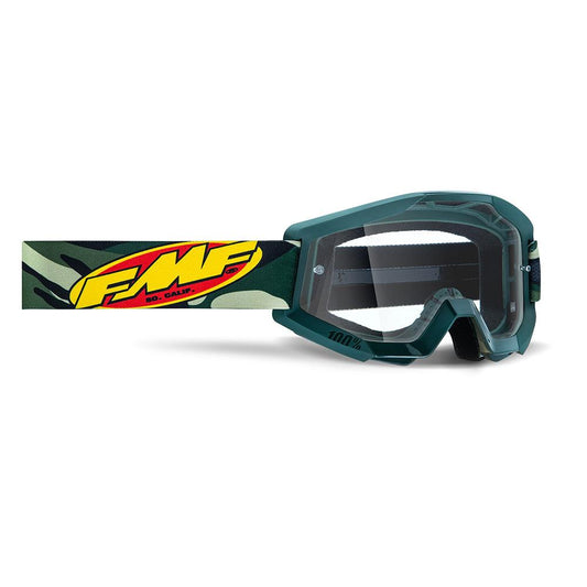 FMF POWERCORE GOGGLE - ASSAULT CAMO (CLEAR) MCLEOD ACCESSORIES (P) sold by Cully's Yamaha