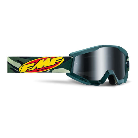 FMF POWERCORE GOGGLE - ASSAULT CAMO (MIRROR SILVER) MCLEOD ACCESSORIES (P) sold by Cully's Yamaha