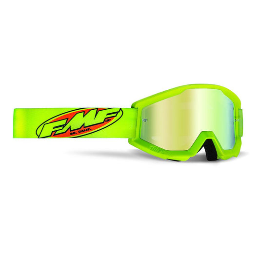 FMF POWERCORE GOGGLE - CORE YELLOW (MIRROR GOLD) MCLEOD ACCESSORIES (P) sold by Cully's Yamaha