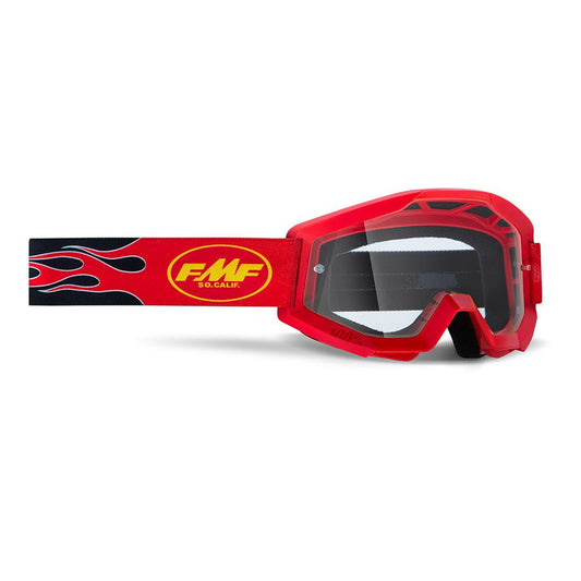 FMF POWERCORE GOGGLE - FLAME RED (CLEAR) MCLEOD ACCESSORIES (P) sold by Cully's Yamaha