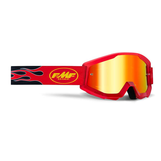 FMF POWERCORE GOGGLE - FLAME RED (MIRROR RED) MCLEOD ACCESSORIES (P) sold by Cully's Yamaha