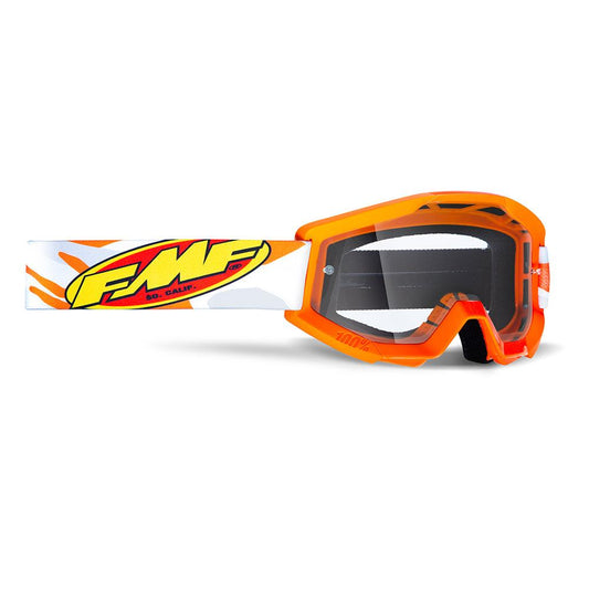 FMF POWERCORE YOUTH GOGGLE - ASSAULT GREY (CLEAR) MCLEOD ACCESSORIES (P) sold by Cully's Yamaha