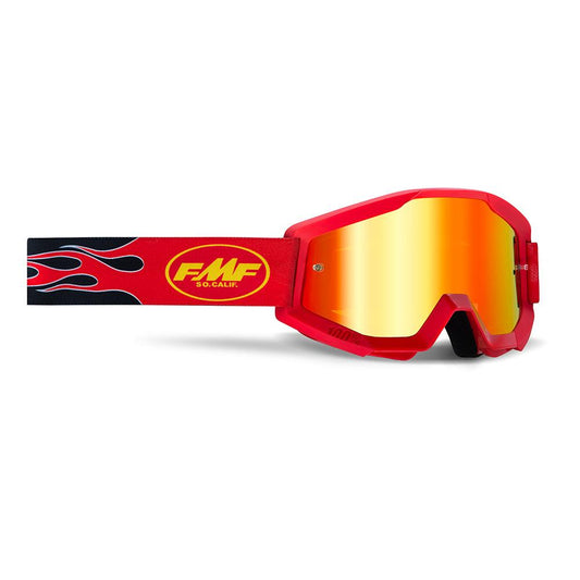 FMF POWERCORE YOUTH GOGGLE - FLAME RED (MIRROR RED) MCLEOD ACCESSORIES (P) sold by Cully's Yamaha