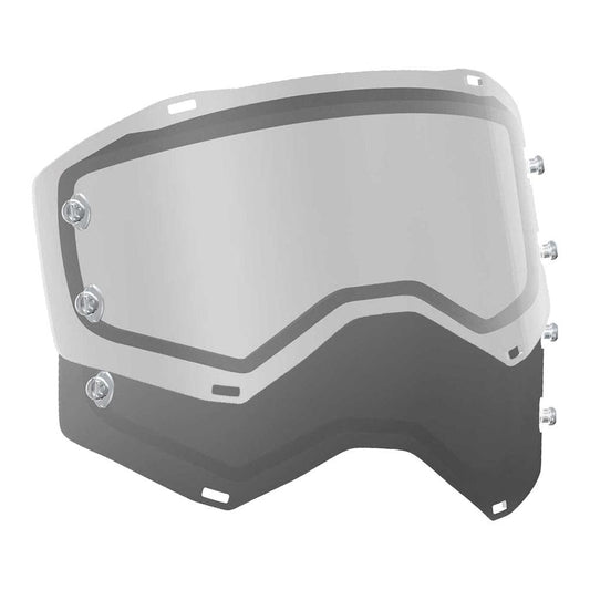 SCOTT PROSPECT/FURY WORKS DOUBLE LENS REPLACEMENT LENS - CLEAR/GREY FICEDA ACCESSORIES sold by Cully's Yamaha