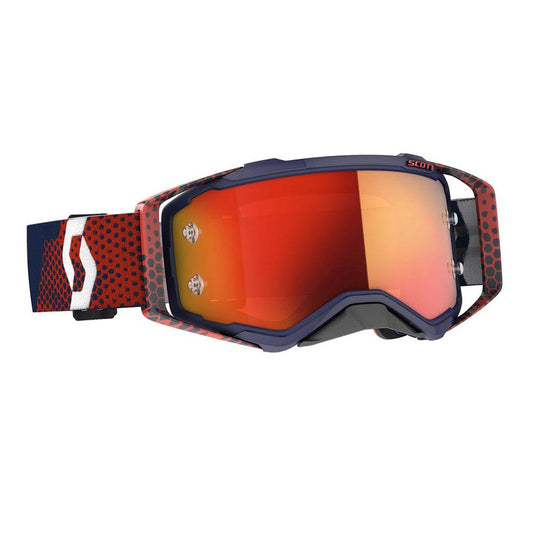 SCOTT 2021 PROSPECT GOGGLE - RED/BLUE (ORANGE CHROME) FICEDA ACCESSORIES sold by Cully's Yamaha