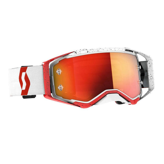 SCOTT 2021 PROSPECT GOGGLE - RED/WHITE (ORANGE CHROME) FICEDA ACCESSORIES sold by Cully's Yamaha