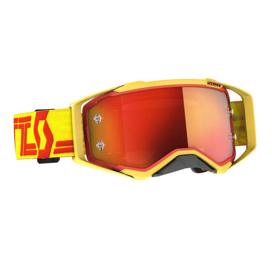 SCOTT 2021 PROSPECT GOGGLE - YELLOW/RED (ORANGE CHROME) FICEDA ACCESSORIES sold by Cully's Yamaha