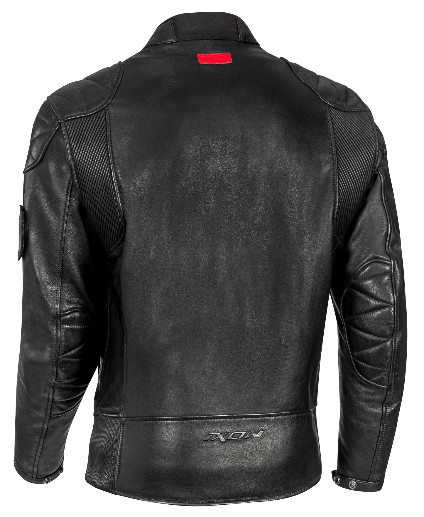 IXON PIONEER LEATHER JACKET - BLACK/WHITE/RED CASSONS PTY LTD sold by Cully's Yamaha