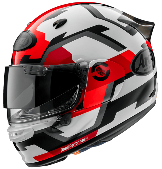 ARAI QUANTIC HELMET - FACE RED CASSONS PTY LTD sold by Cully's Yamaha