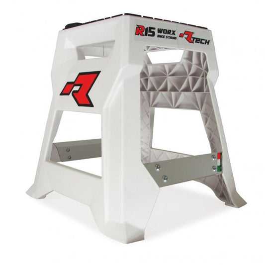R-TECH R15 WORX PIT STAND - WHITE JOHN TITMAN RACING SERVICES sold by Cully's Yamaha