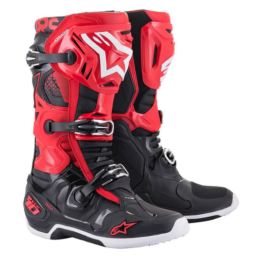 ALPINESTARS TECH 10 (MY20) BOOTS - RED/BLACK MONZA IMPORTS sold by Cully's Yamaha
